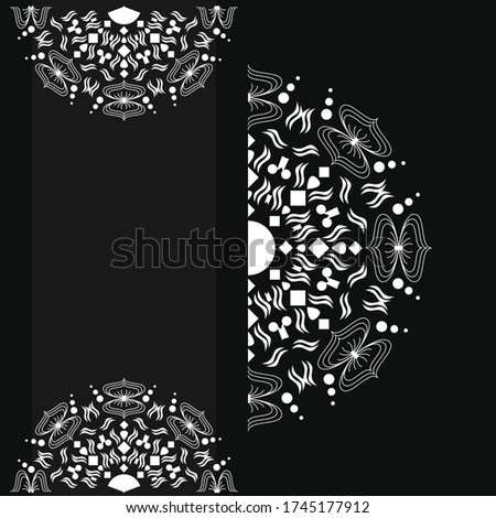 Mandala Ornament Flower Pattern Background Monochrome and Full Color