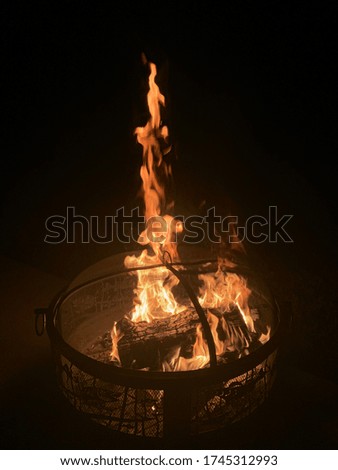 Picture of the fire pit we had during Christmas time