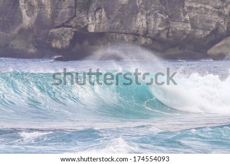 OCEAN WAVE.SUMBAWA COAST.INDINESIA.