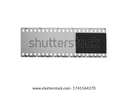 (35 mm.) film collections frame.With white space.film camera.