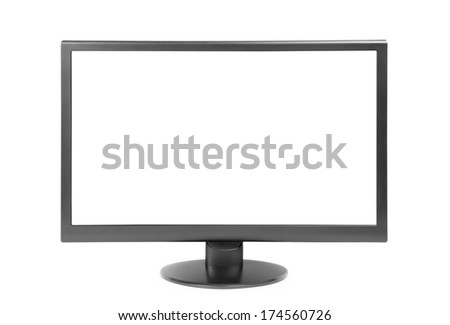 monitor isolated on white