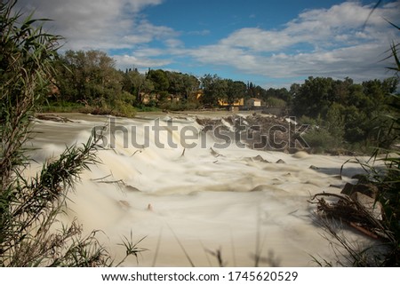 river in natural environment in spain