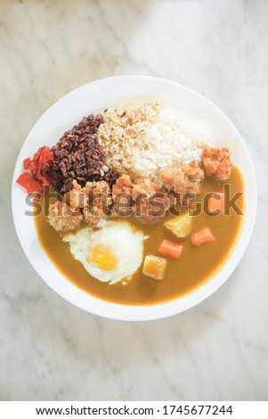 Curry Rice pictures for menu