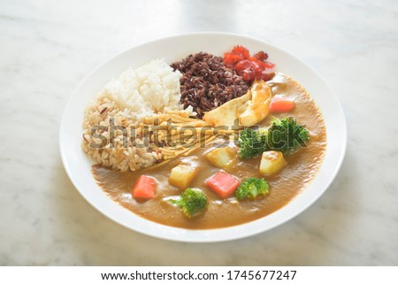 Curry Rice pictures for menu
