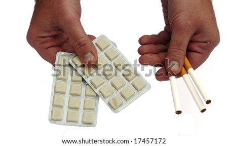 cigarettes or chewing gum? Royalty-Free Stock Photo #17457172
