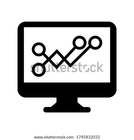 seo graph  icon or logo isolated sign symbol vector illustration - high quality black style vector icons
