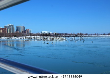 Milwaukee Winter Ice Lakefront Landscape