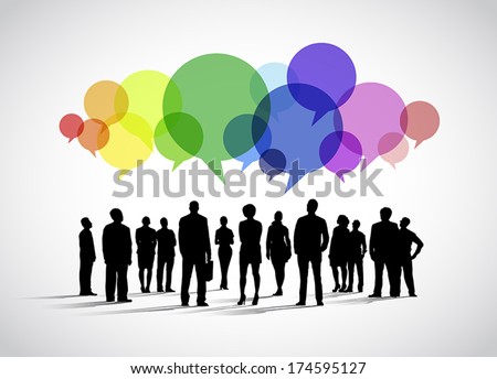 Business Social Networking Vector Royalty-Free Stock Photo #174595127