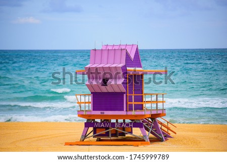 Lifeguard Tower Miami Beach, Florida. South Beach