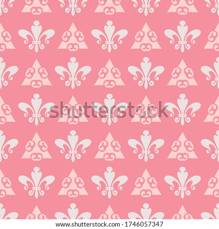 Decorative background wallpaper seamless pattern in retro style vector image.