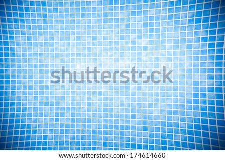 Under water photo of pool wall texture.