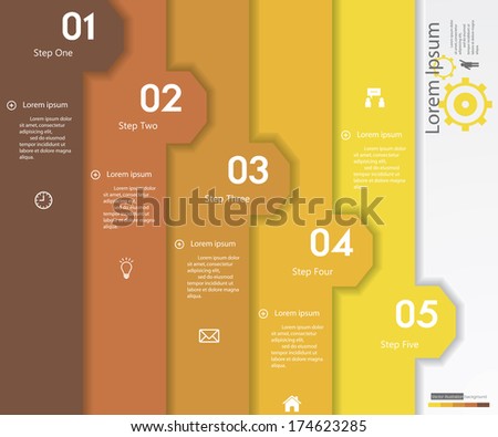Design clean number banners template/graphic or website layout. Vector. 