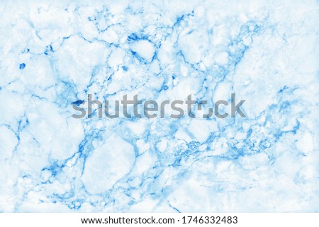 Blue pastel marble texture in natural pattern with high resolution for background and design art work. Tiles stone floor.