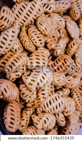 A picture of cookies with Selective focus