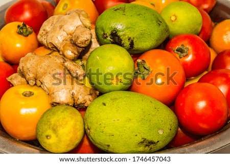 A picture of vegetables with Selective focus