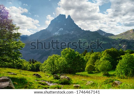 aa Pic du Midi Ossau in the french Pyrenees mountains