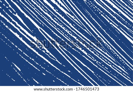 Grunge texture. Distress indigo rough trace. Energetic background. Noise dirty grunge texture. Outstanding artistic surface. Vector illustration.