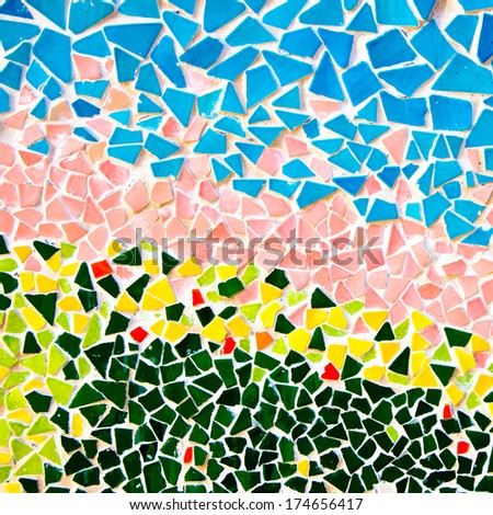 Ceramic tile patterns and colors