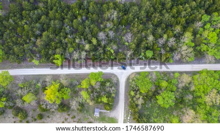 beautiful view of a forest from a drone
