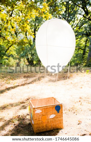 beautiful children's flying basket with pictures