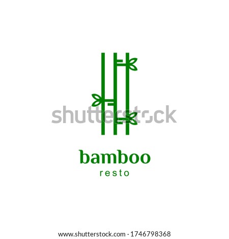 Simple Creative Bamboo Logo for Restaurant or Community