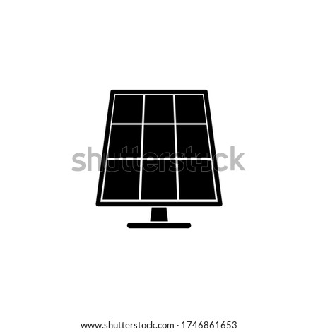Sun battery vector icon, solar power alternative electric technology isolated illustration.