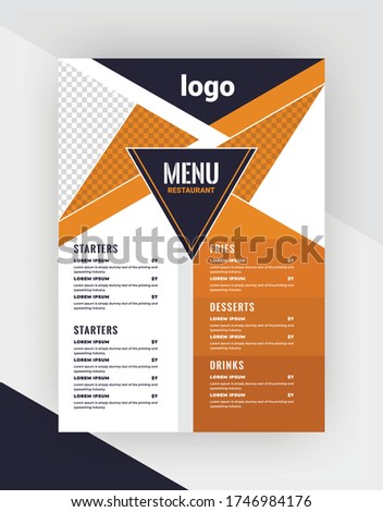 Food flyer template vector.restaurant flyer template.