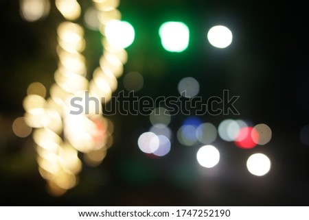 abstract bokeh blur the background of light, bokeh style