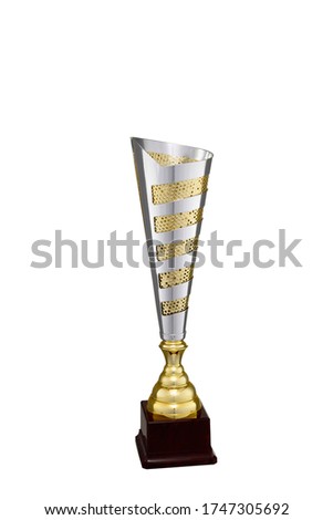 A picture of a Trophy on a white background