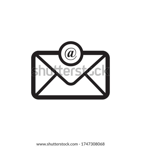 Envelope Icon Vector in Trendy Flat Design