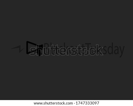 Music industry Blackout tuesday concept Royalty-Free Stock Photo #1747333097