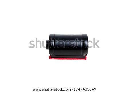 cartridge for diafilm or negative film on an isolated white background.