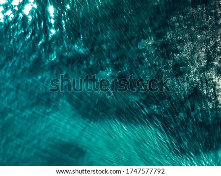 Aerial view of turquoise water
