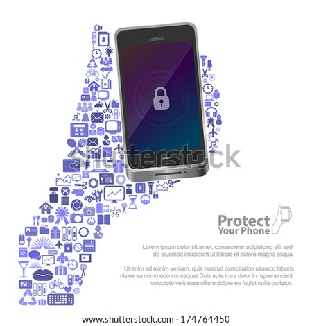 Universal icon protect phone concept