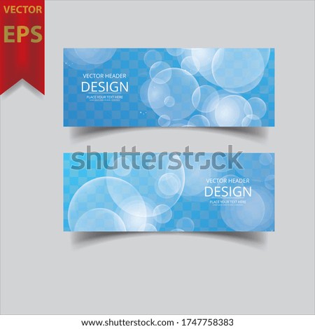 Abstract Header Banner design Vector Background for cover page website and advertising