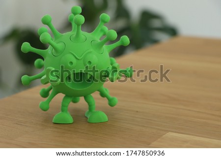 3D print of the Corona virus Covid-19