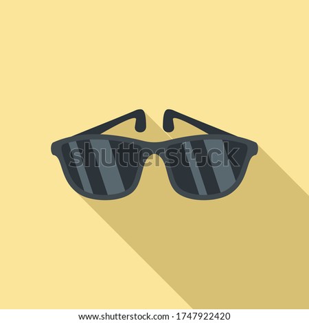 Sunglasses icon. Flat illustration of sunglasses vector icon for web design