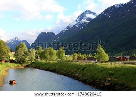 Autotrip in Norway. Beautiful norge nature Royalty-Free Stock Photo #1748020415