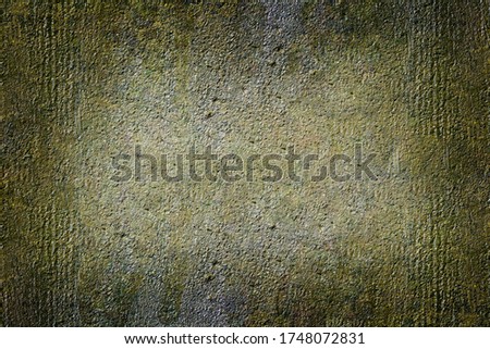Concrete rough green stone texture background with a vignette effect stock photo for photo blending