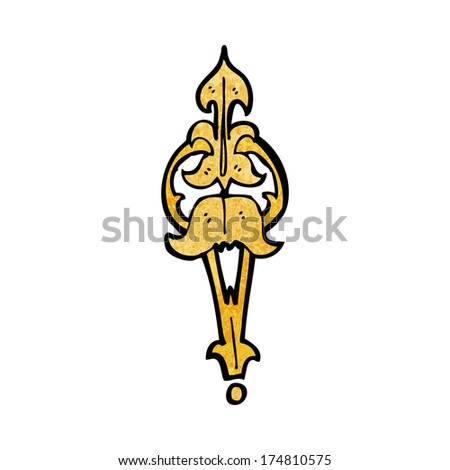 cartoon ornate clasp