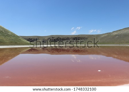 Meke Crater Lake at Konya Province, Turkey