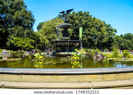 Central Park, New York. July 28, 2019. Editorial photo of the Central Park