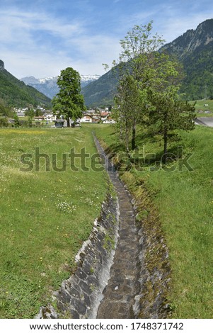 A day in Glarus Switzerland in May 2020
