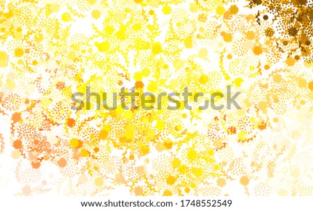 Light Orange vector abstract design with flowers Brand new colored illustration with flowers. Elegant pattern for your brand book.