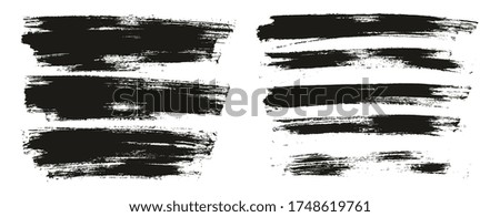 Flat Paint Brush Thin Full Background High Detail Abstract Vector Background Mix Set