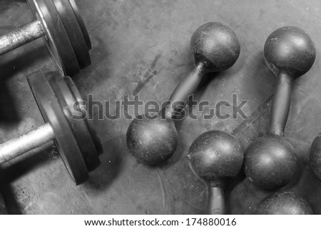 Weight barbell background
