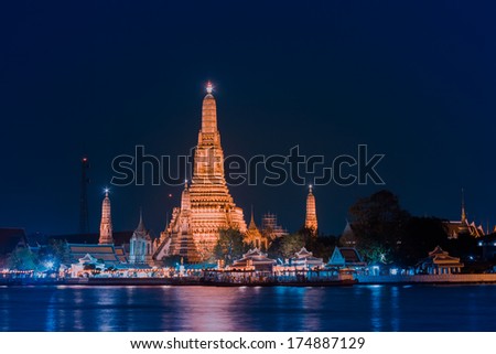 Wat Arun, The Temple of Dawn, Bangkok, Thailandia. 
