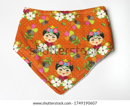 baby fabric colorful bib baby and doll