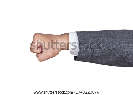  business man hands showing some figures