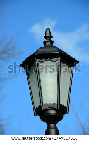 Lamp post in the city